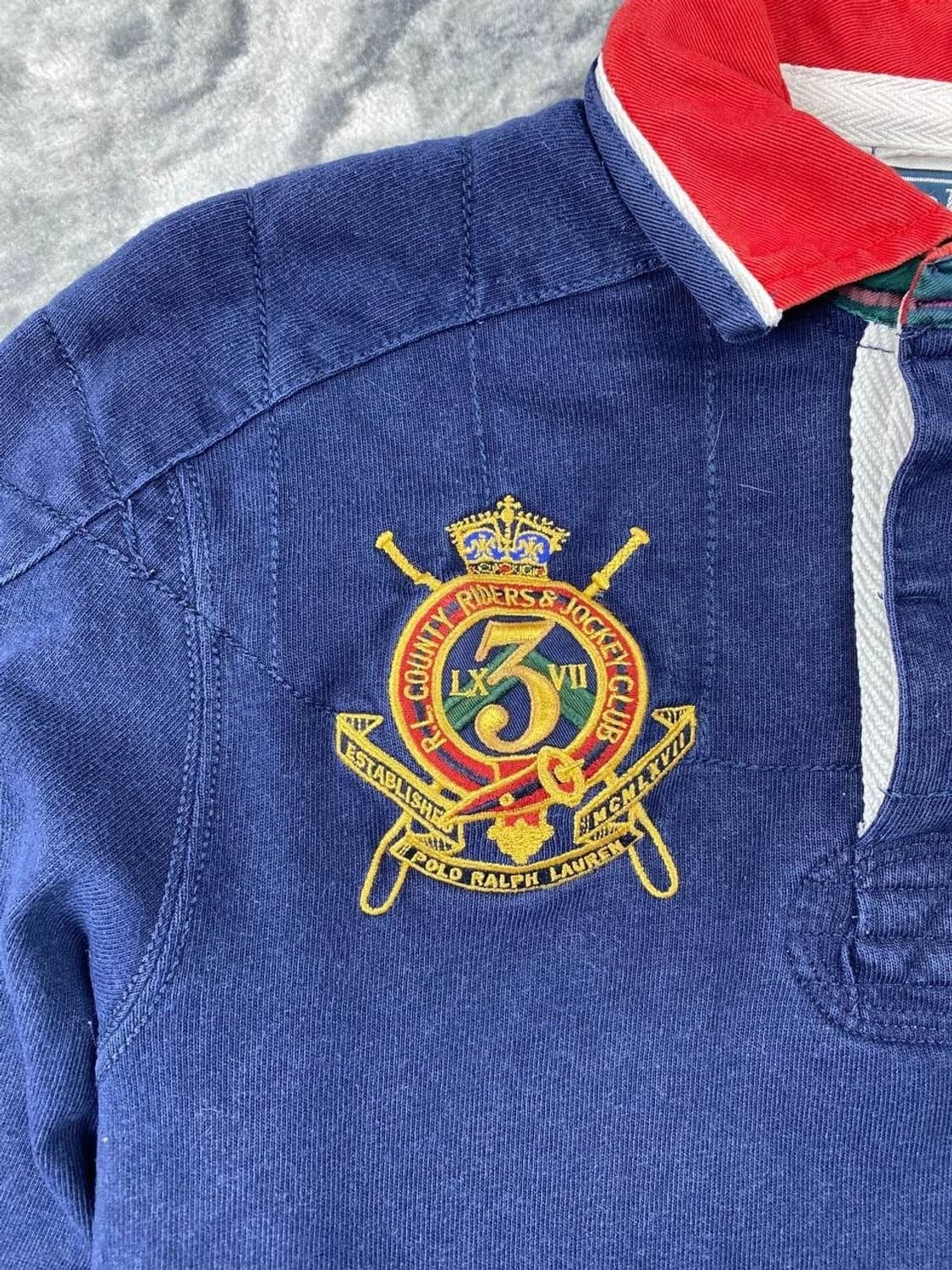 폴로 랄프로렌 빅포니 크레스트 자수 긴팔 럭비 셔츠 상품이미지5