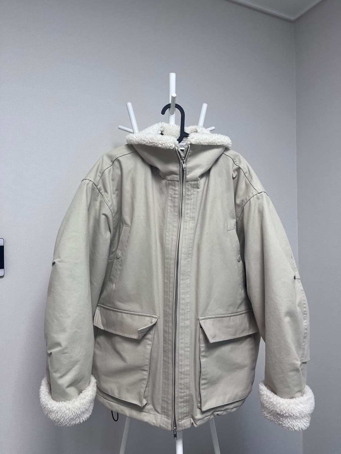 파르티멘토 3M 신슐레이트 보아 플리스 무톤 자켓 베이지 m 상품이미지2