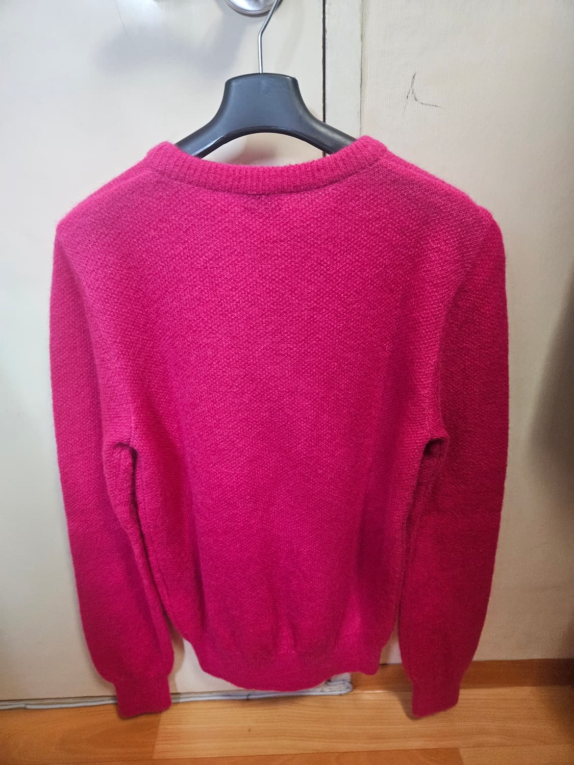 M 사이즈) 명품 생로랑 Saint Laurent 모헤어 니트 핫핑크 상품이미지2