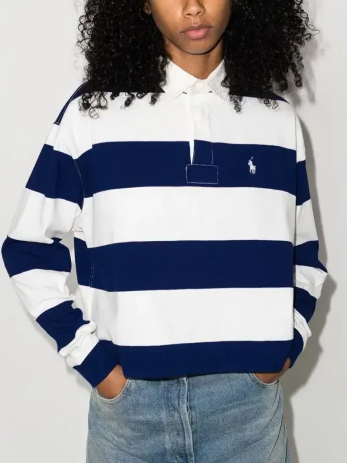 폴로랄프로렌 크롭 럭비티셔츠(M) 상품이미지1