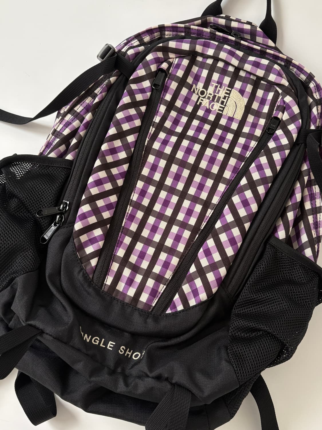 노스페이스 THE NORTH FACE 싱글샷 20L 퍼플체크 상품이미지3