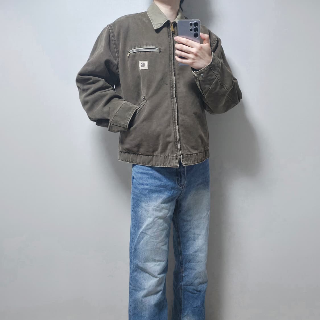 칼하트 j97 디트로이트 자켓 체스넛 (L) 상품이미지10