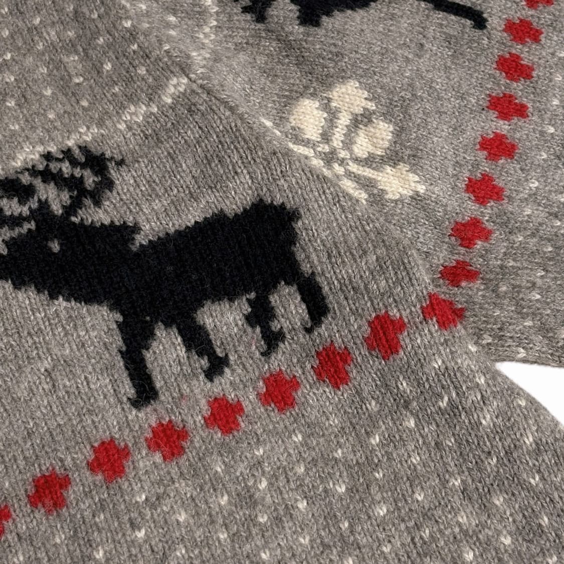 일본 빈티지 cp creparatory 노르딕 패턴 울 니트  상품이미지3