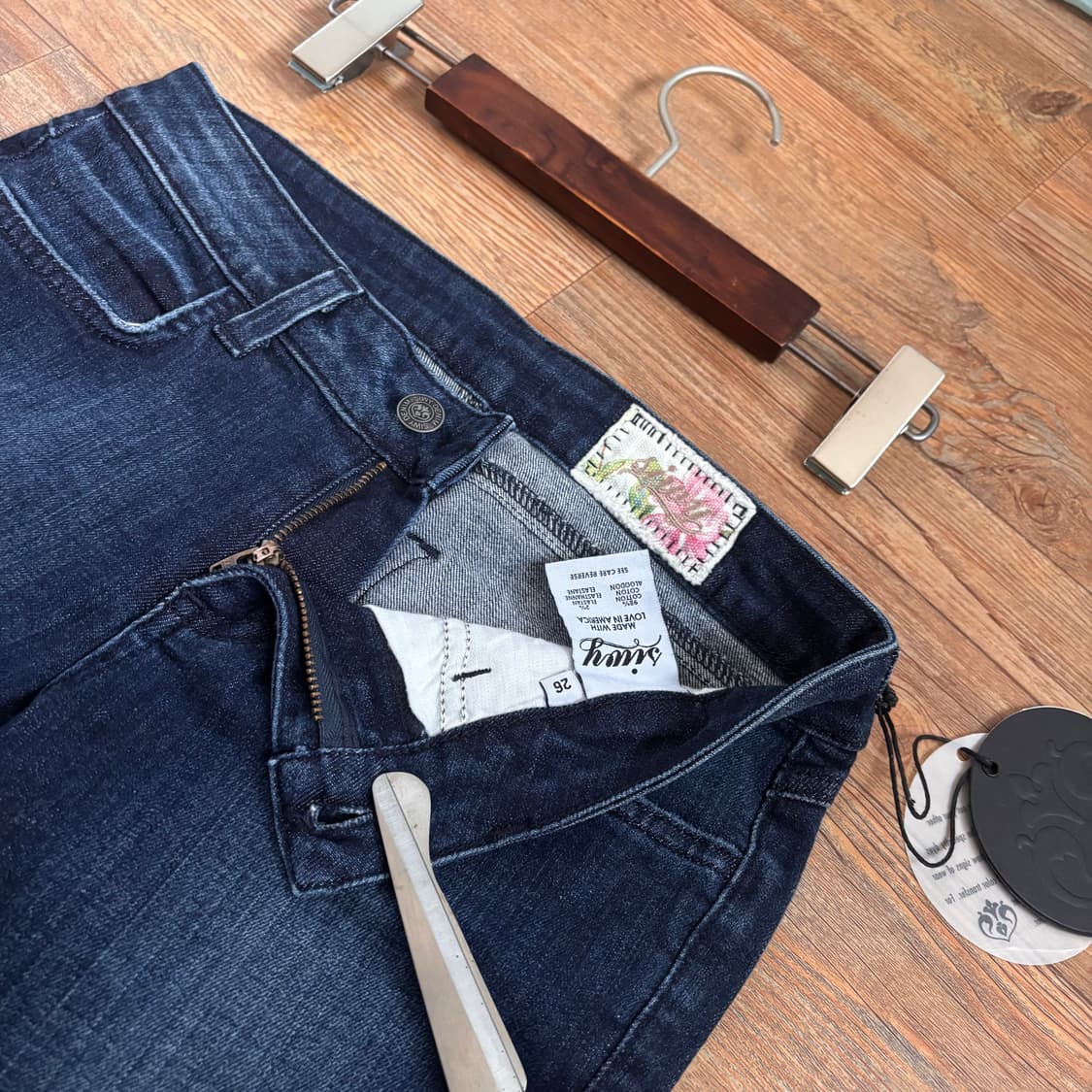 SIWY 씨위 슬림 부츠컷 26 스판 데님 청바지 할리 미국 상품이미지8