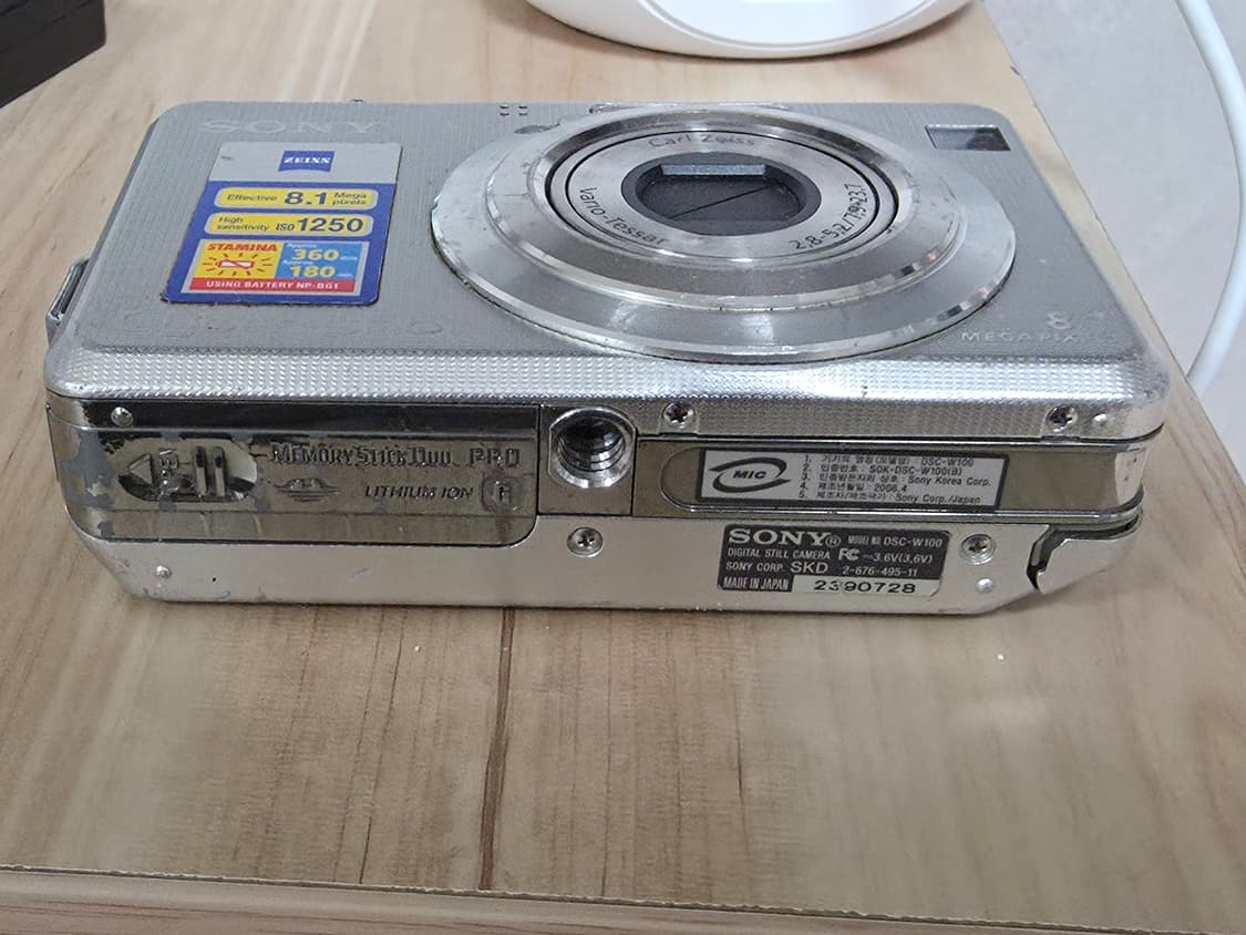 소니 사이버샷 DSC-W100 빈티지 디지털카메라 상품이미지5