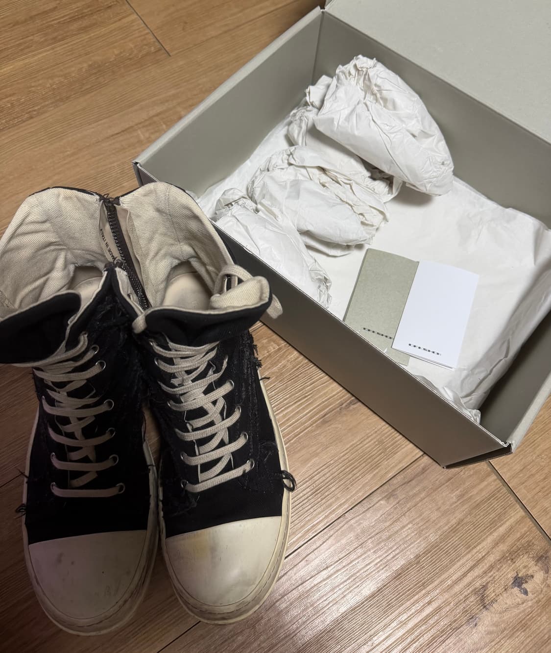 42size Rick owens 다크쉐도우 디스트로이드 이펙트스니커즈 상품이미지1