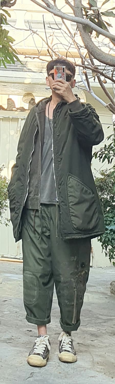 나이젤카본 후드집업 빈티지 커스텀 [ 밀리터리/Rock테이스트] 상품이미지10