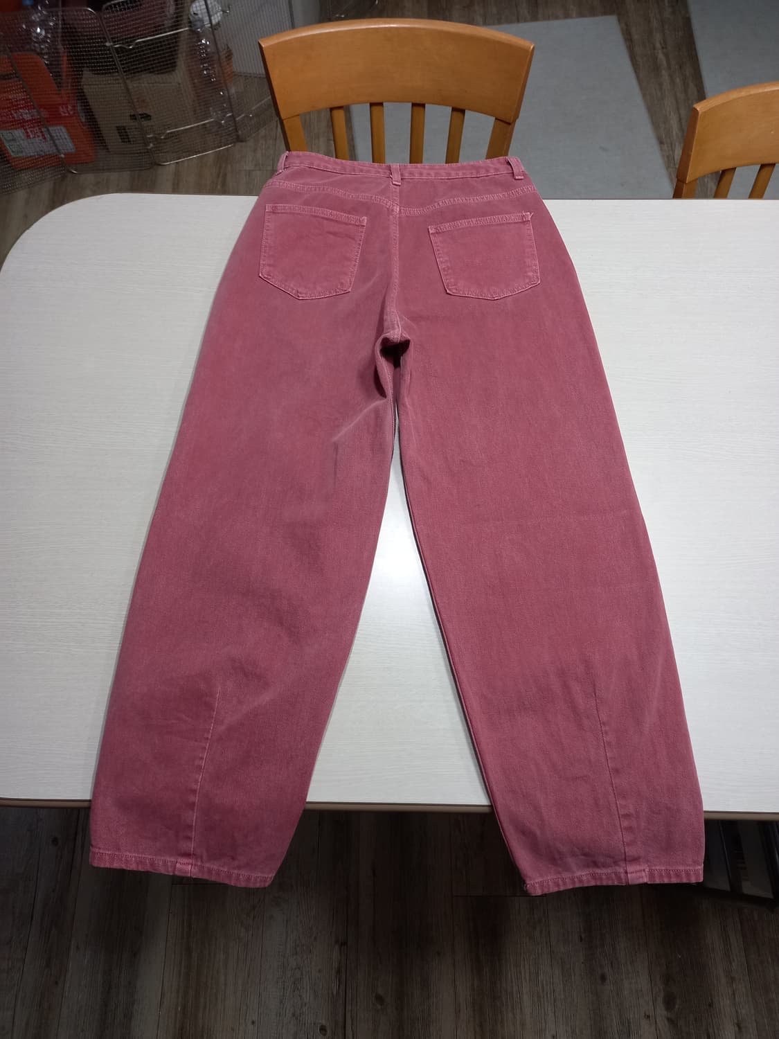 30 DoT 하이웨이스트 와이드핏 벌룬팬츠 연버건디 30-175 상품이미지2