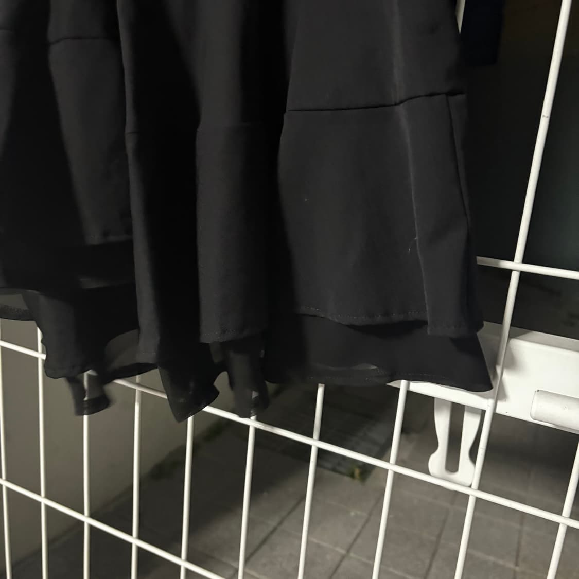 꼼데가르송 트리콧 랩스타일 비대칭 울 데님 블랜드 치마 상품이미지4