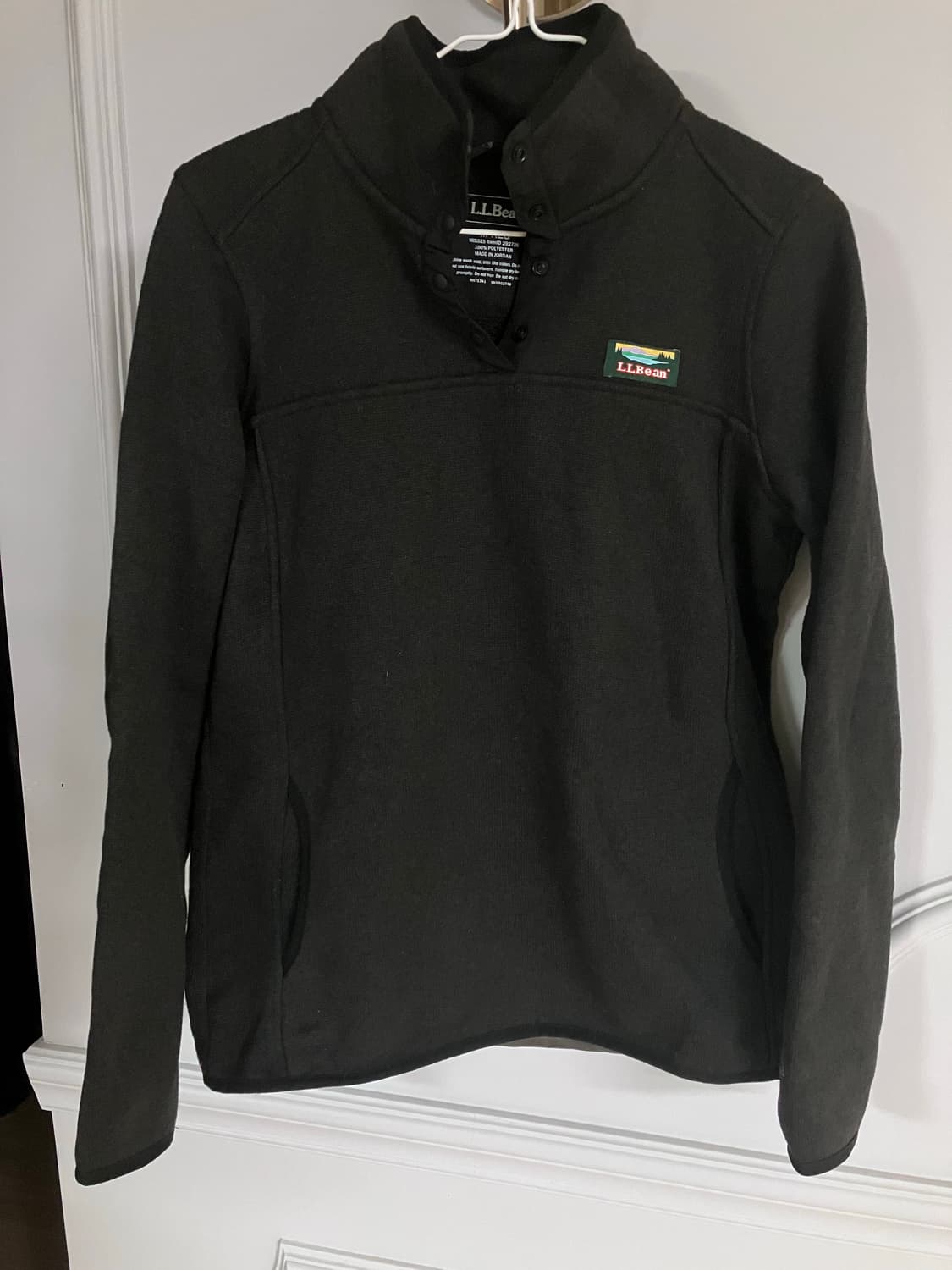 빈티지 엘엘빈 넥 버튼 기모 맨투맨 티 상품이미지2