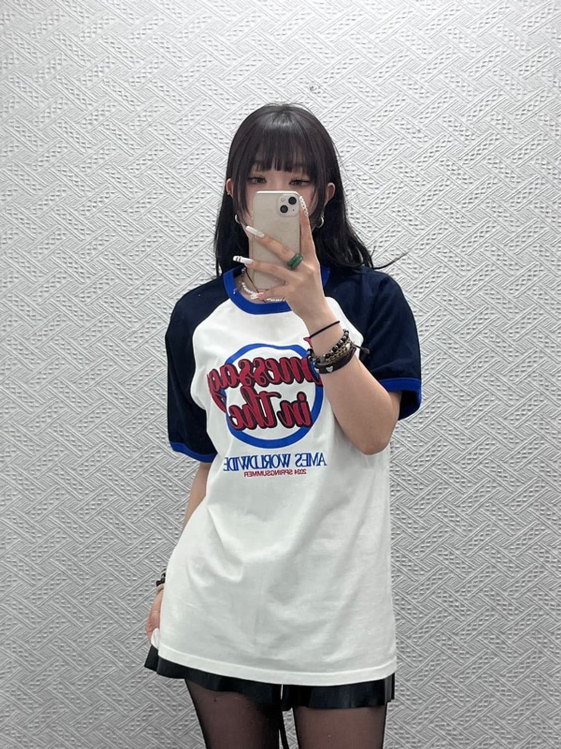 아메스 월드와이드 스트릿 키치 나그랑 반팔티 M C10907 상품이미지2