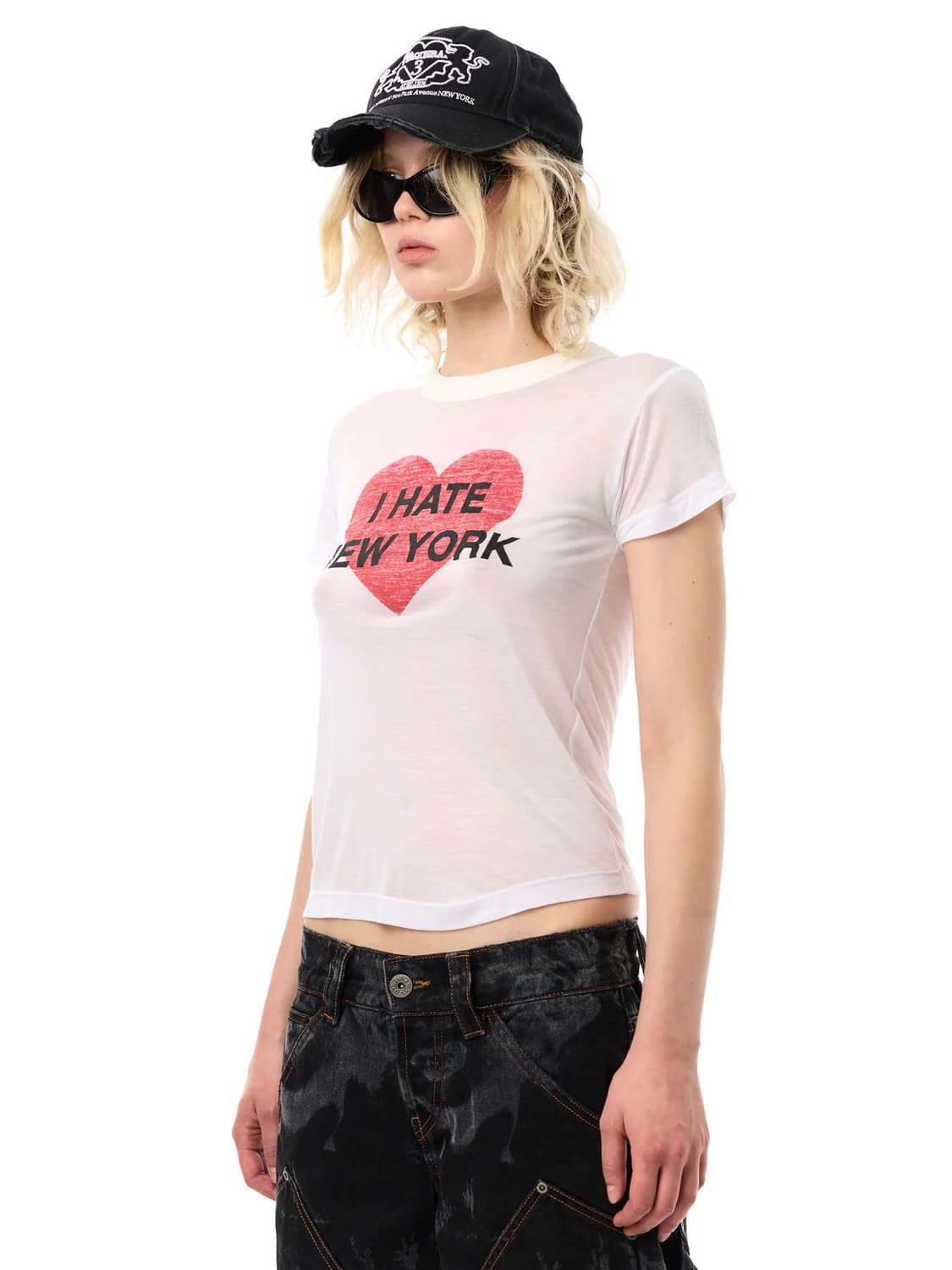 [XS,S,M]바퀘라 25fw I HATE NY 티셔츠 상품이미지2