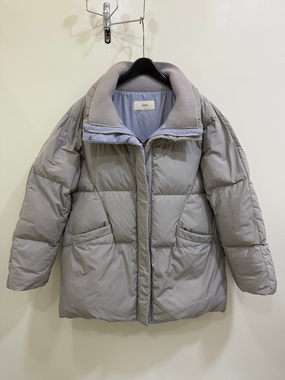 시스템 우먼 연그레이 패딩 정품 상품이미지1