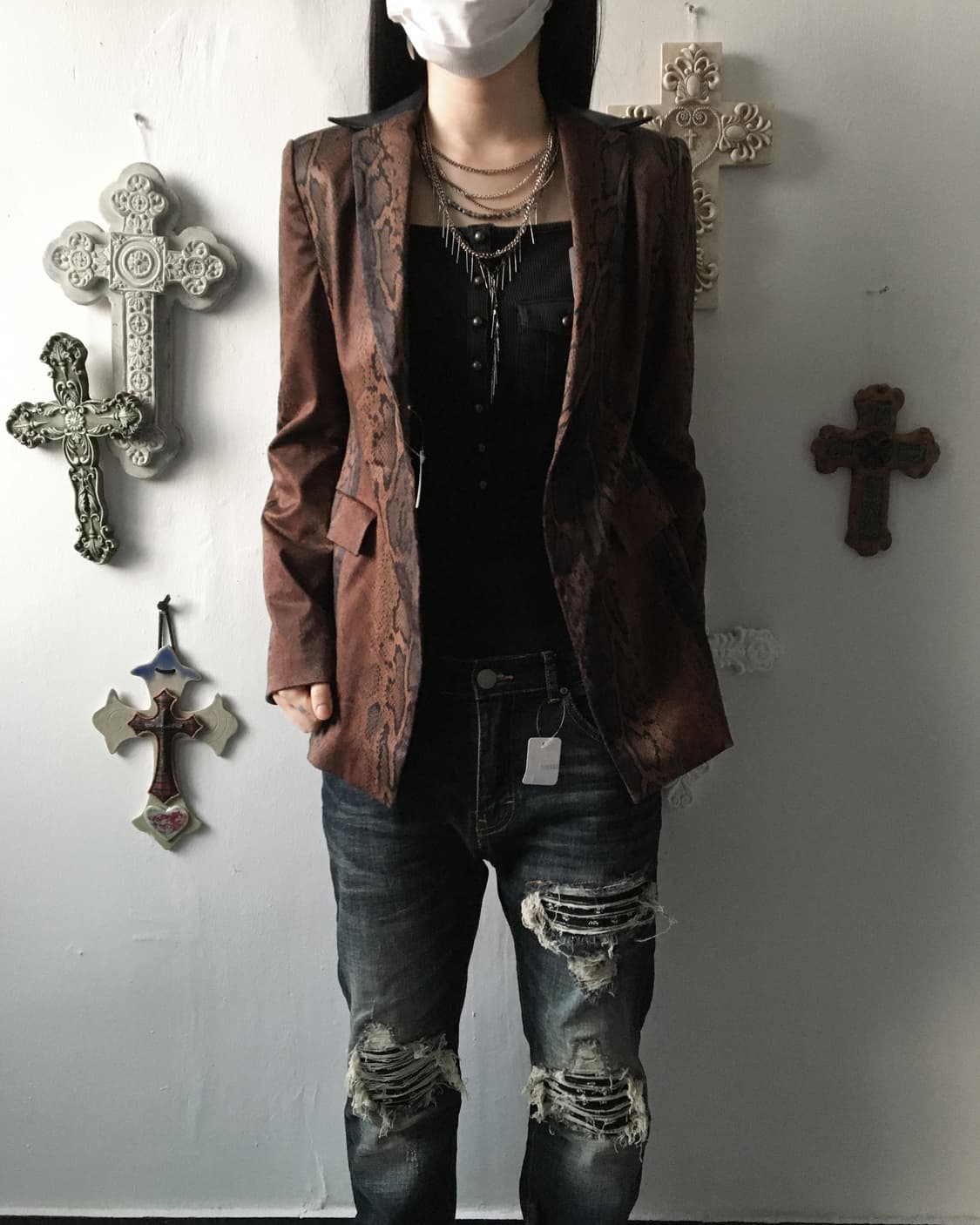 Python pattern jacket 상품이미지1