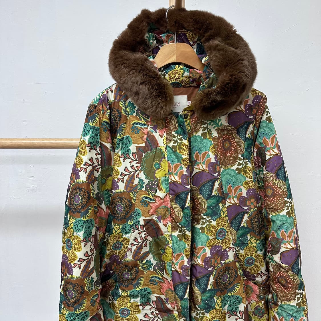 oilily 오일릴리 패턴 덕다운 패딩 점퍼 (토끼털) 정품 J25 상품이미지2