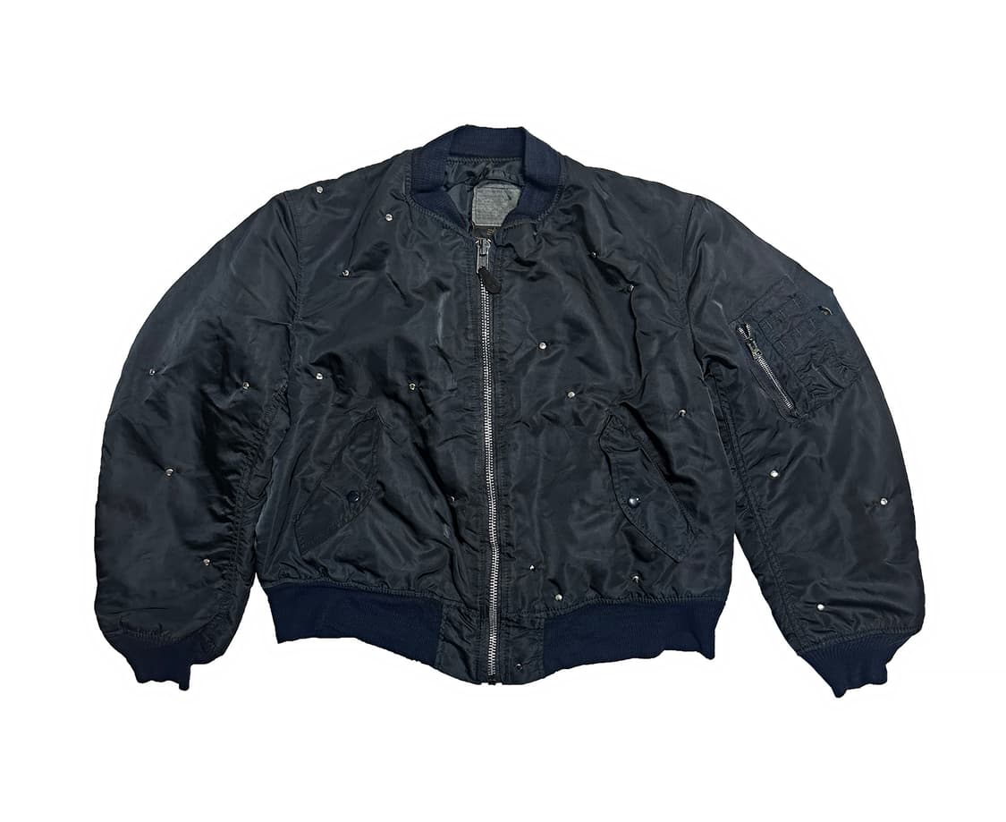 90's 네이비 알파인더스트리 리벳 MA-1 상품이미지2