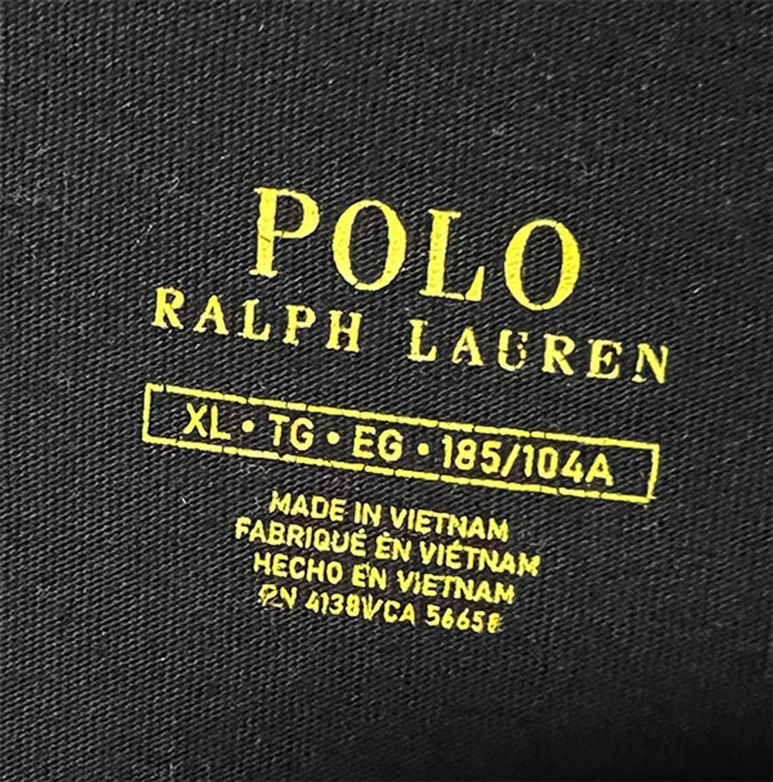 POLO 폴로 남자 롱슬리브 춘추 블랙 캐주얼 화이트포니 XXL 110 상품이미지3