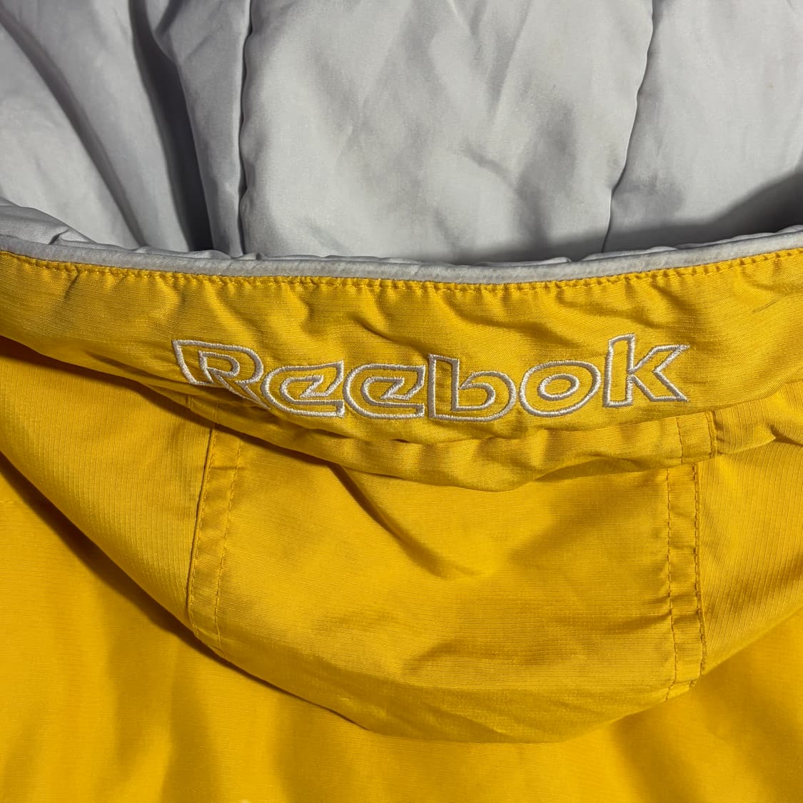 리복 빈티지 옐로우 다운 자켓 상품이미지5