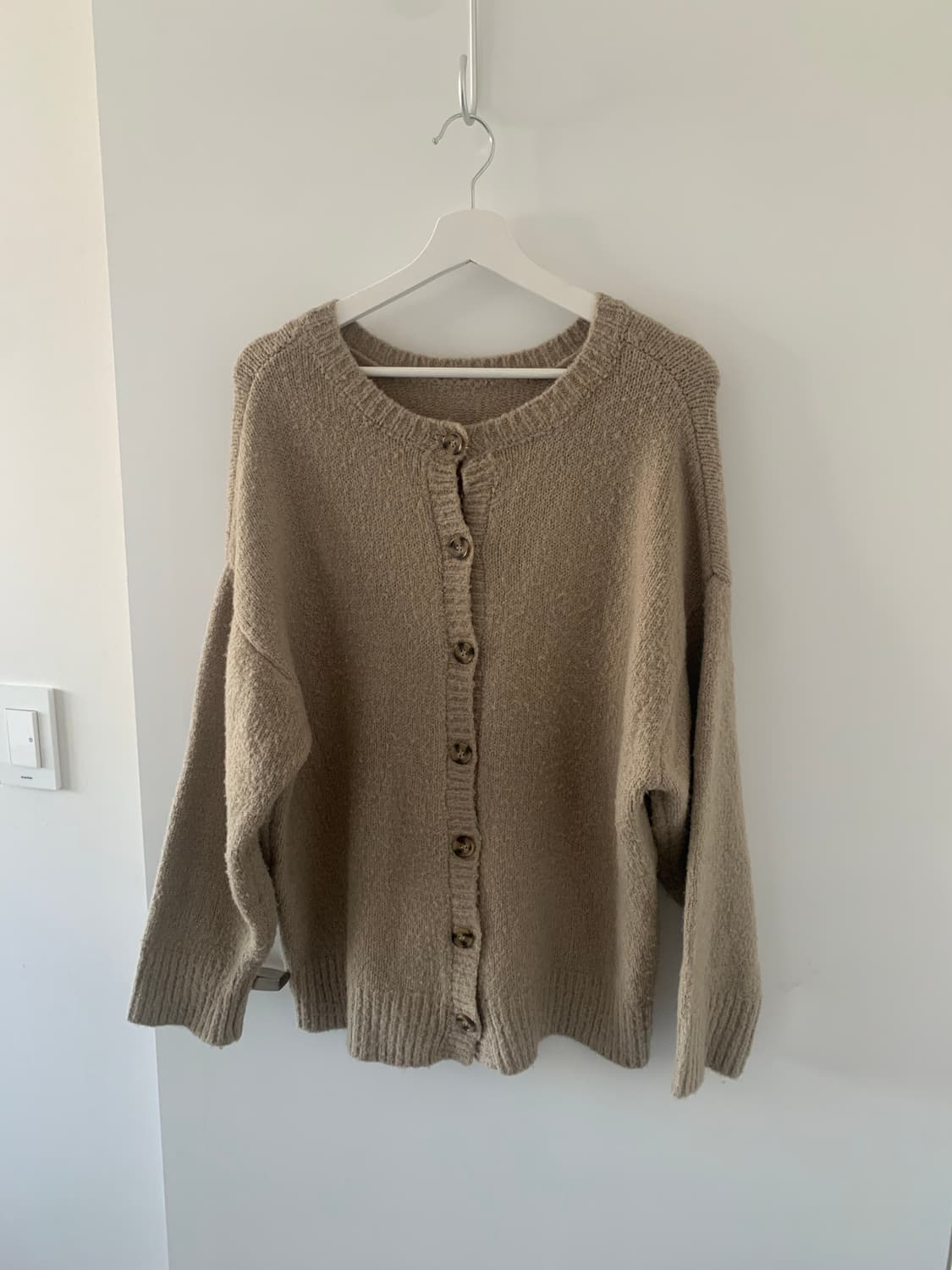 베이지 보들 가디건 상품이미지1