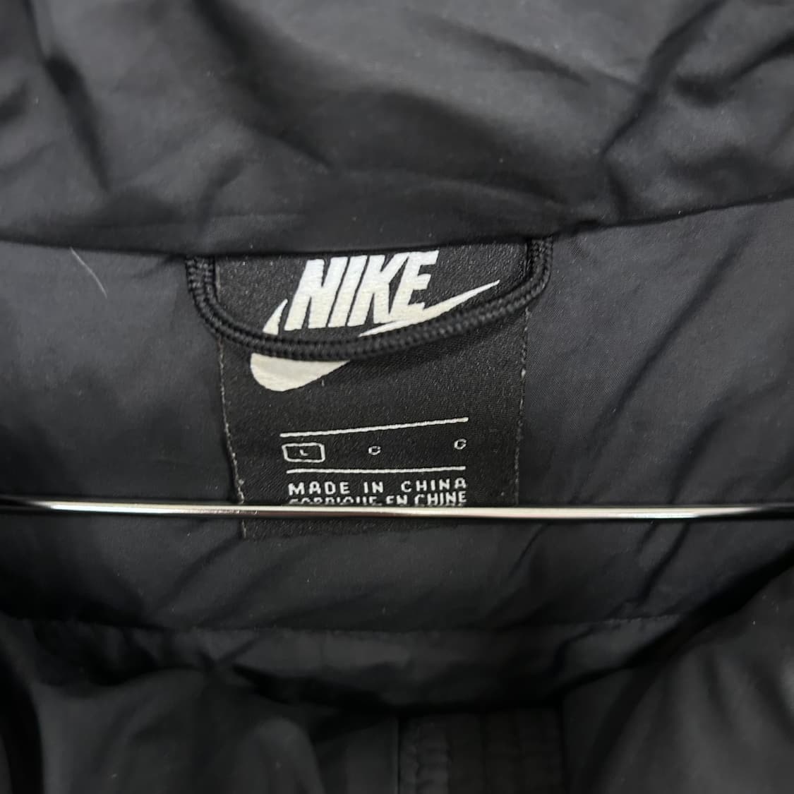 나이키 스우시 사선 퀼팅 덕다운 후드 숏패딩 상품이미지3