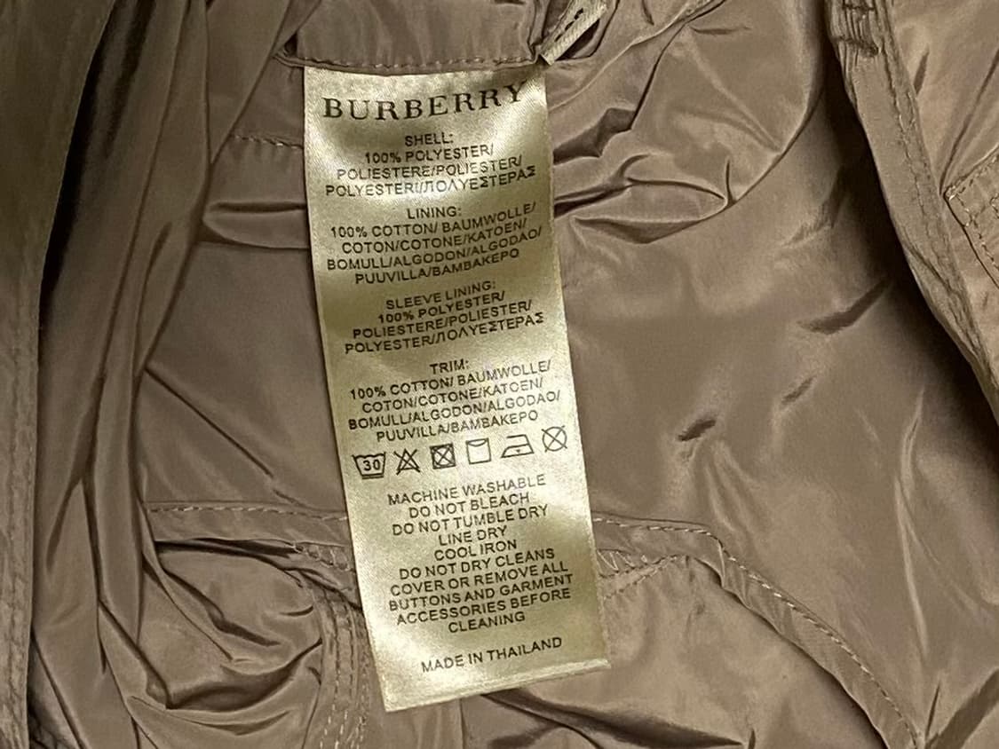 버버리 나일론 얇은 야상 자켓 사이즈 95 상품이미지6