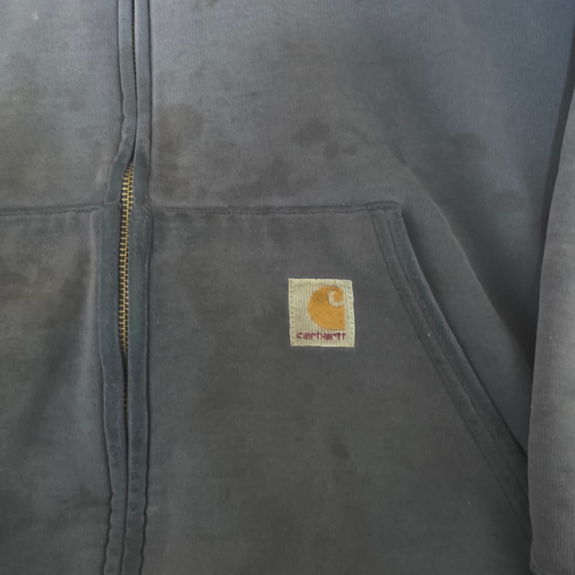 [XL] 빈티지 Y2K 칼하트 트래쉬드 후드집업 칸예 상품이미지5