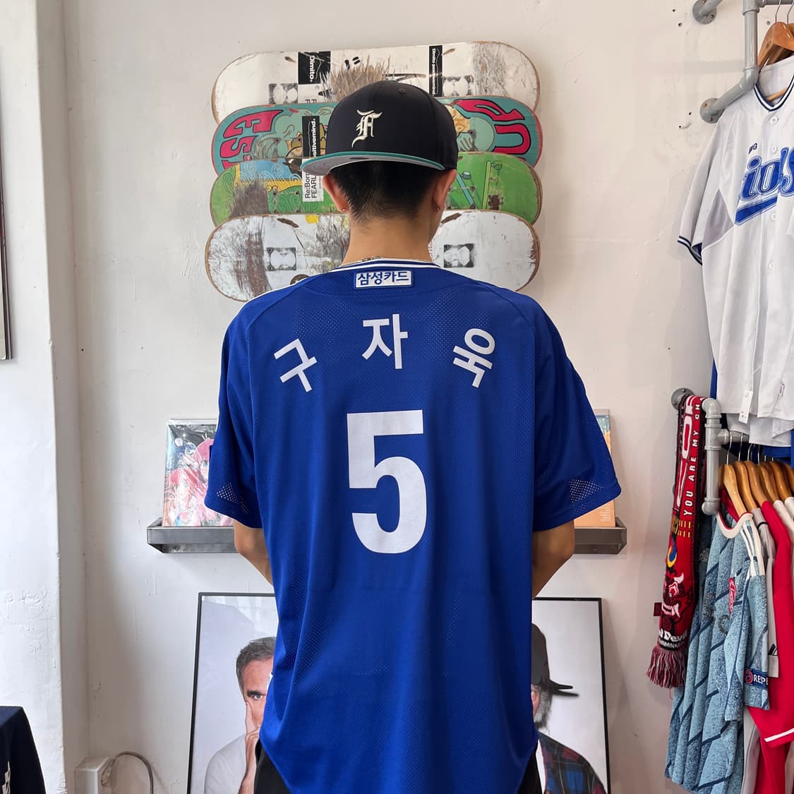105 삼성라이온즈 프로페셔널 구자욱 올드 유니폼/W2838 상품이미지2