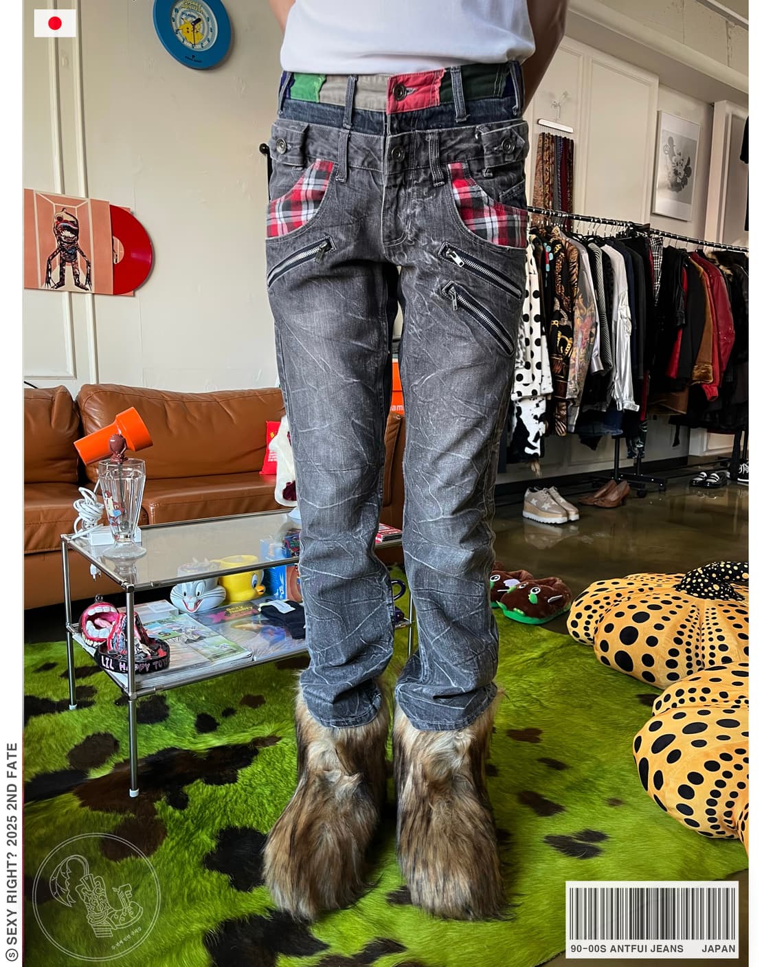 90-00s Antfui Jeans Double Waist Denim 상품이미지1