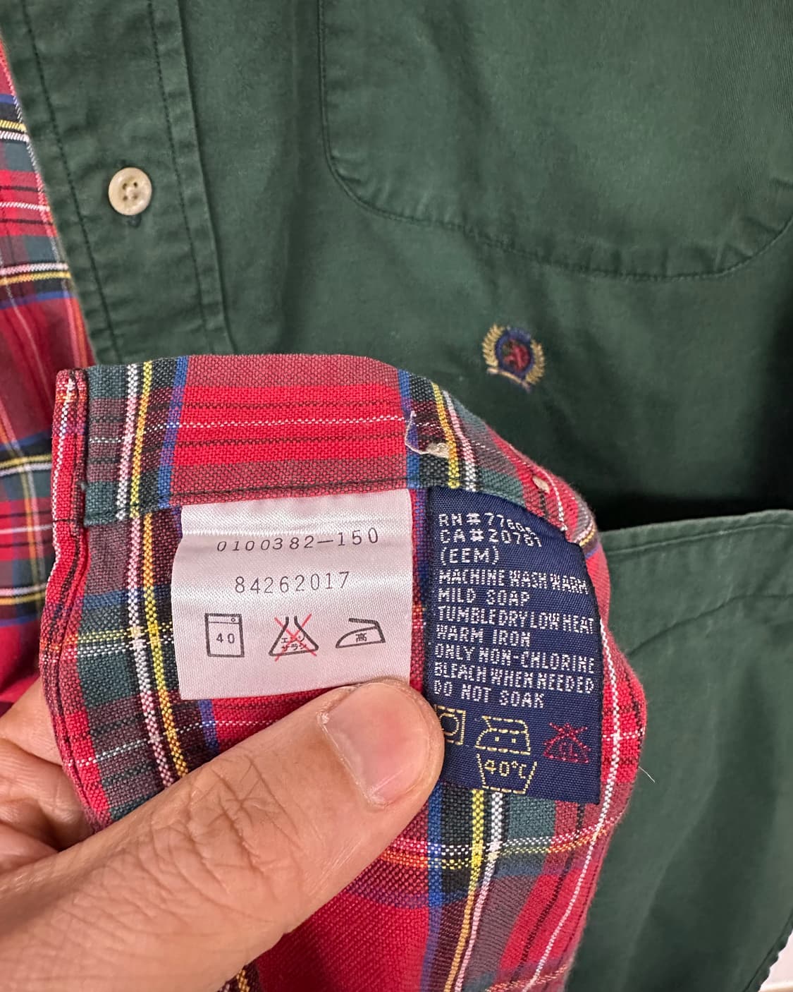 (XL)90'S 타미 월계수 셔츠-M2043 상품이미지6