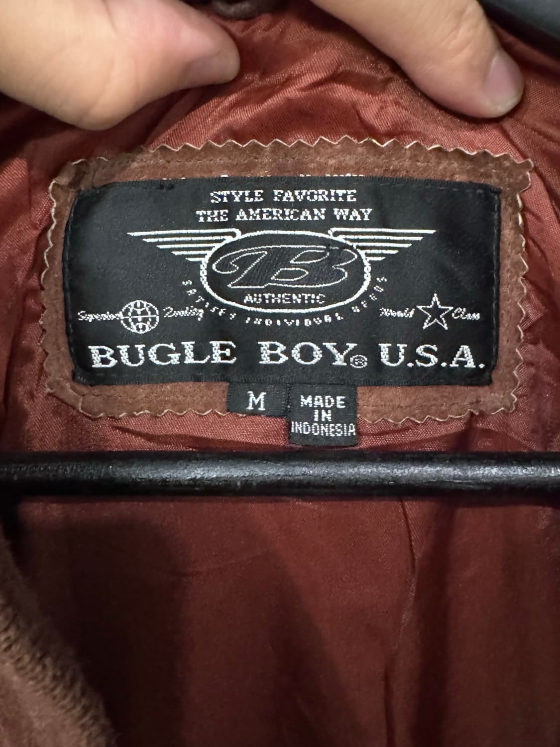 Bugle Boy USA 스웨이드 돈피 MA-1 봄버자켓 상품이미지6