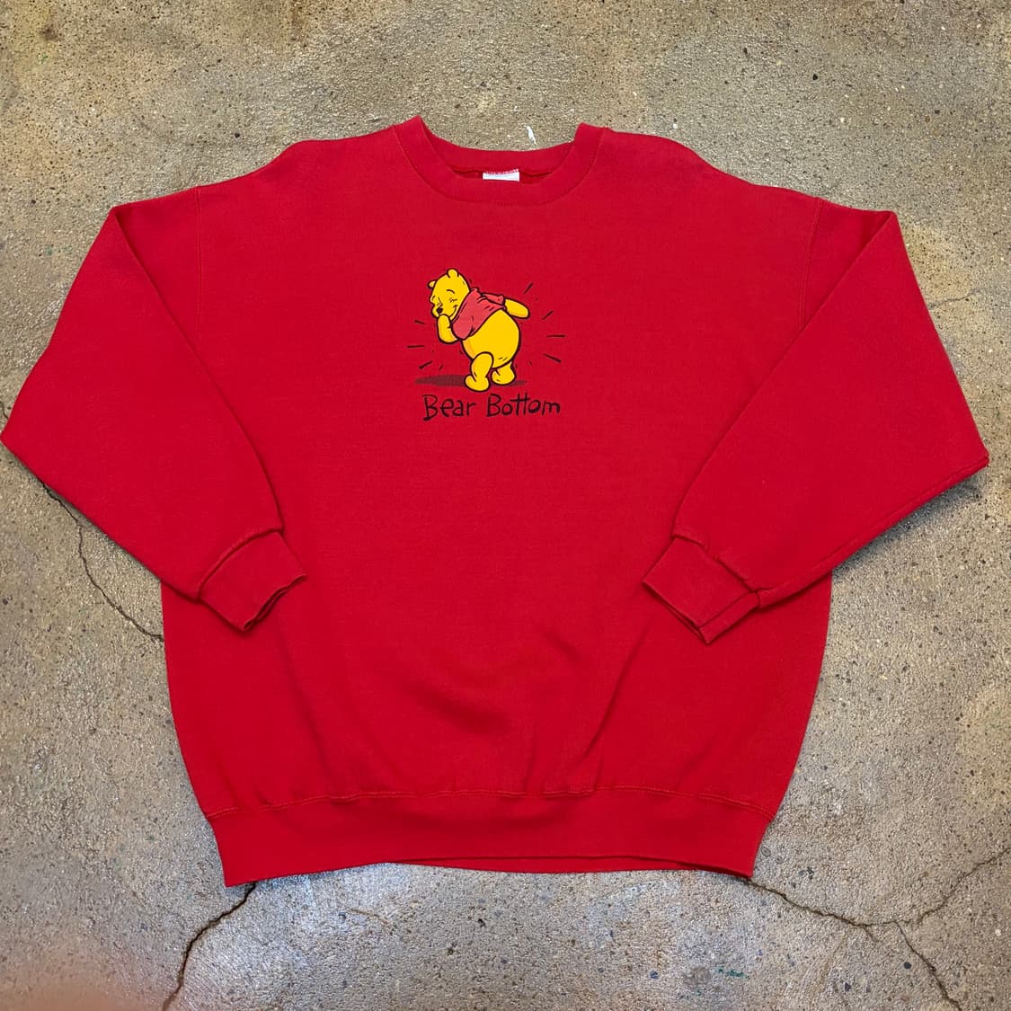 레어 90s USA 미국 빈티지 디즈니 푸우 카툰 맨투맨 상품이미지1