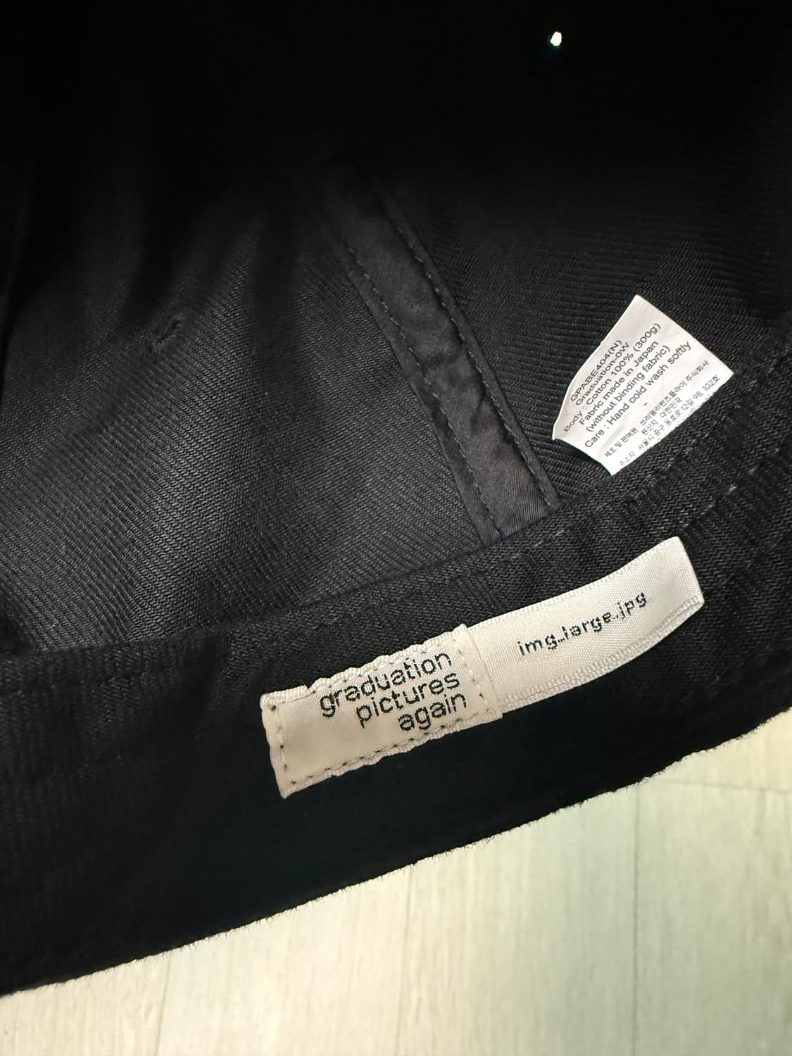 테프스토어즈 NN 캡 모자Ⓕ Japan Black French Drill 상품이미지3