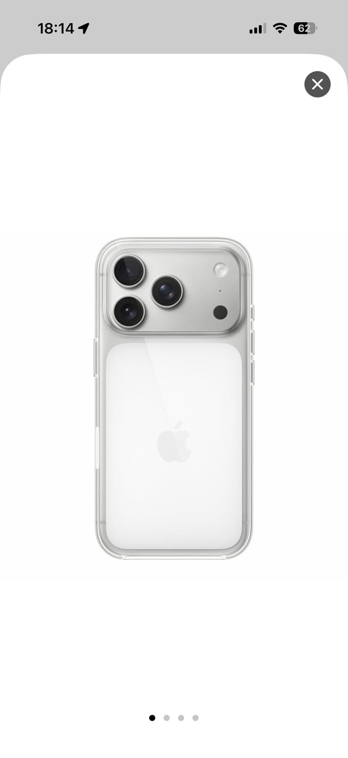 애플 정품 아이폰17 프로 케이스 맥세이프 투명 클리어 상품이미지1