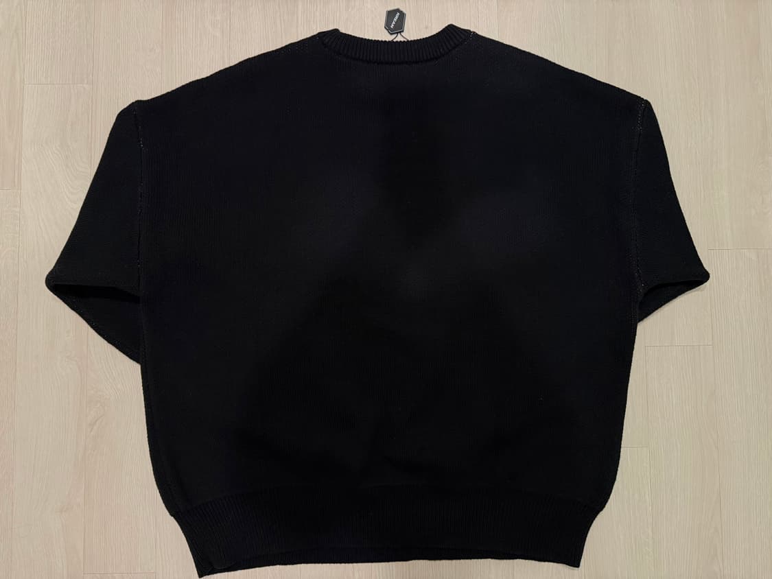 에센셜 니트 스웨터 블랙 L 상품이미지2