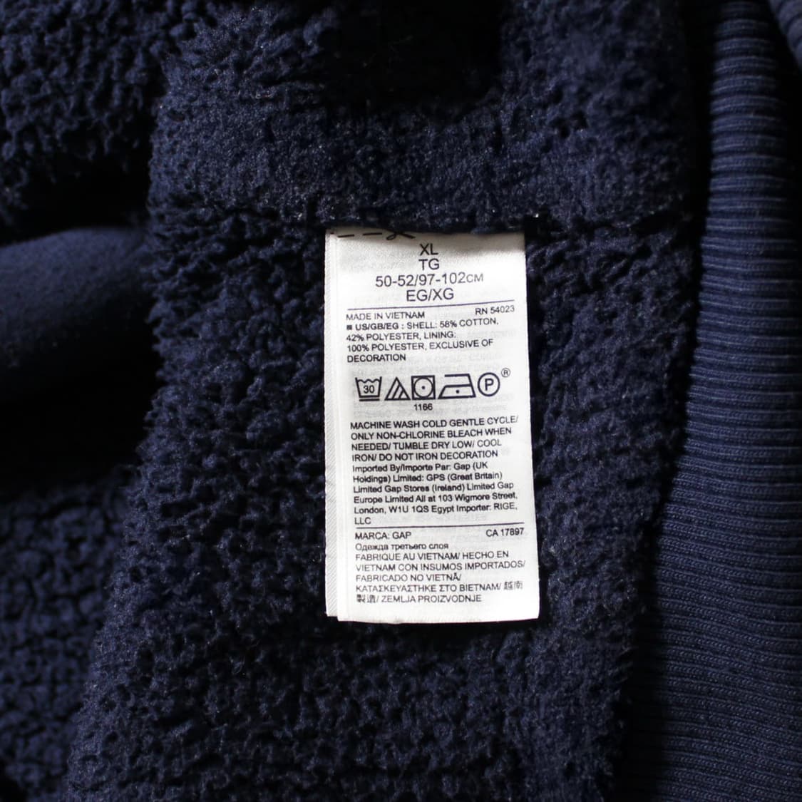 GAP 갭 기모 후드집업 상품이미지5