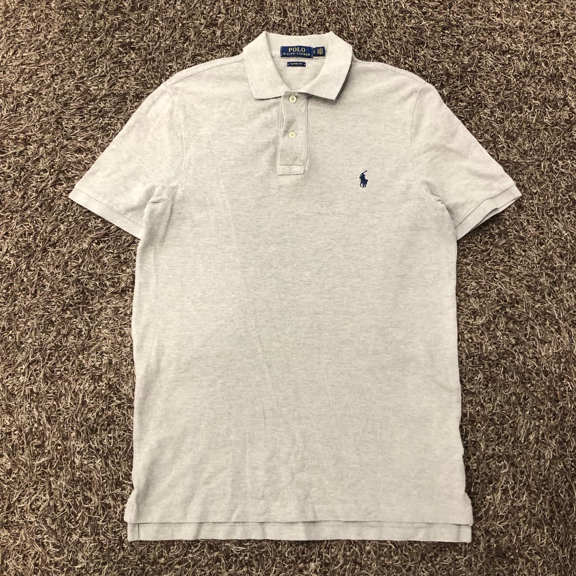 폴로 랄프로렌 그레이 카라 PK 반팔 티셔츠 상품이미지1