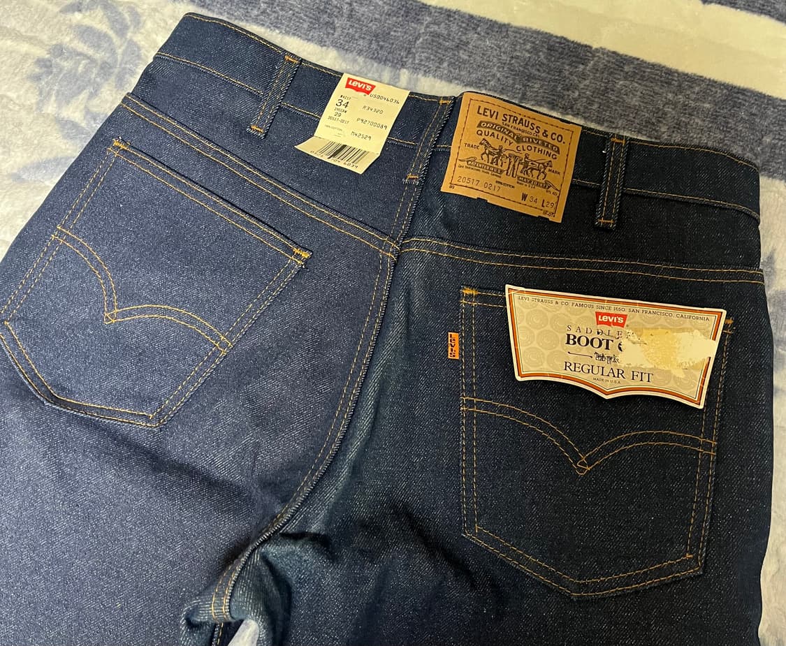 80s deadstock 리바이스 517 usa 34/29 lvc 상품이미지1