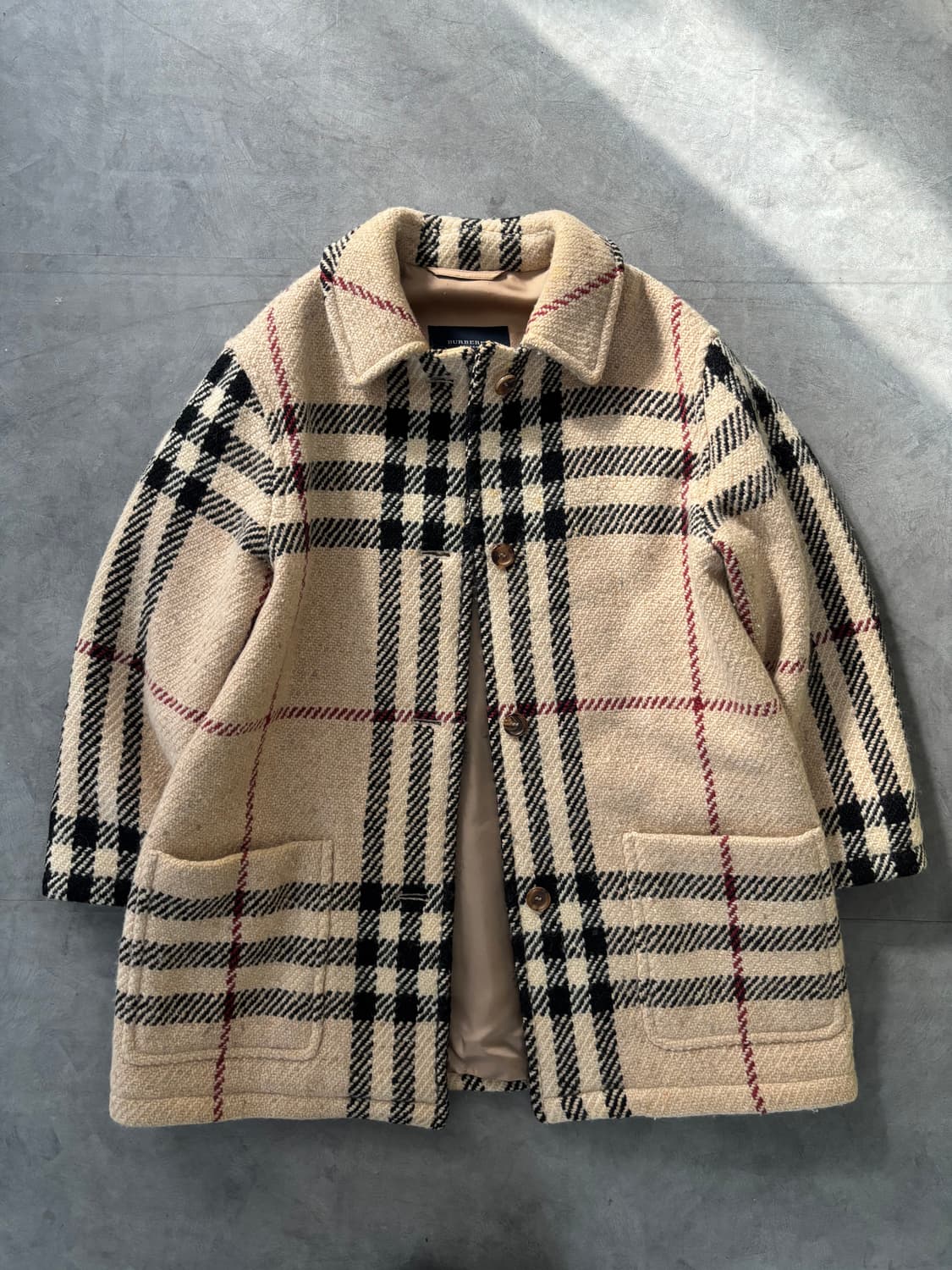 Burberry 버버리 노바체크 울 하프코트 상품이미지5