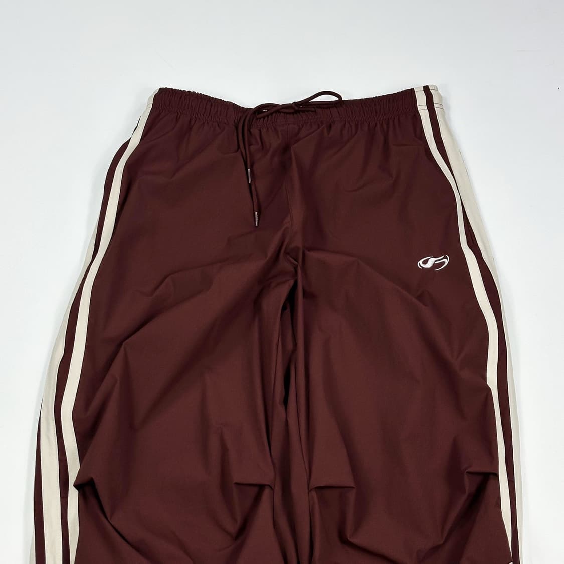 필루미네이트 와이드 버건디 우븐 조거팬츠 (S) 상품이미지4