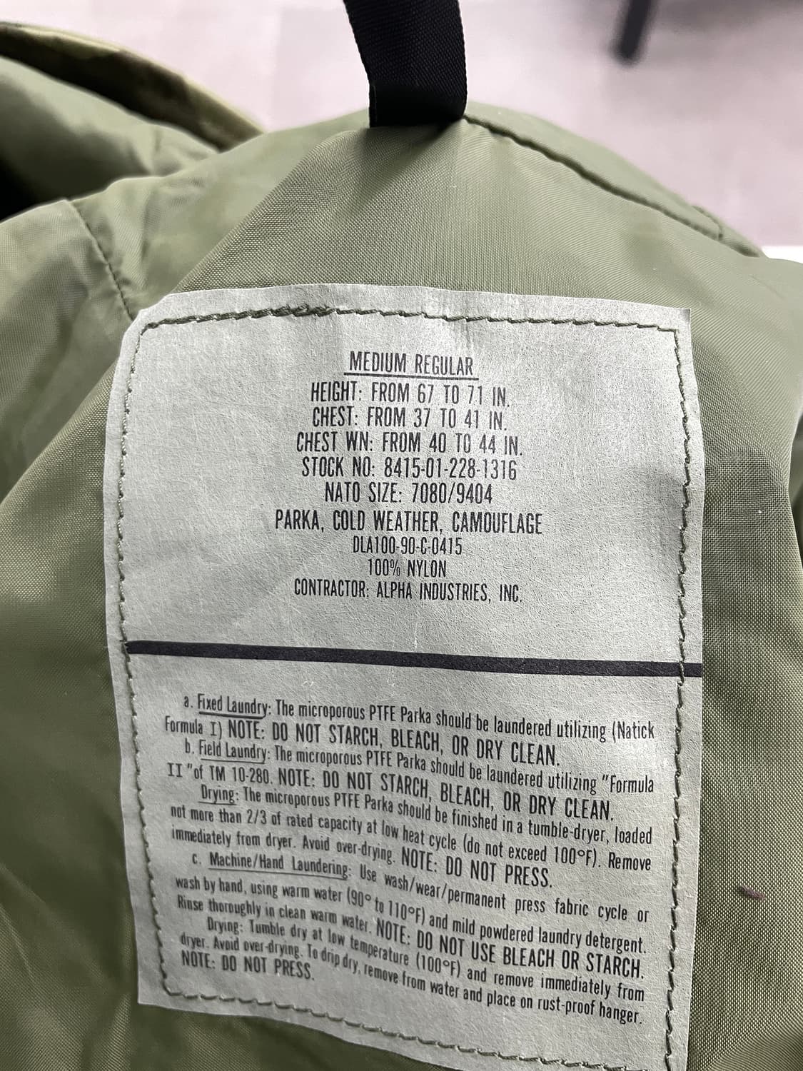 미군 고어택스 우드랜드 ECWCS GEN1 세트 상품이미지4