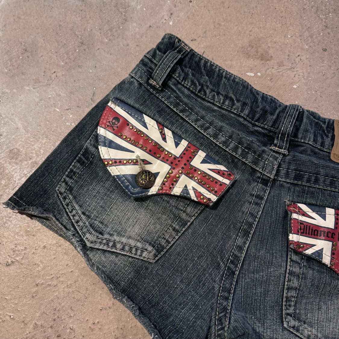 CORNFLAKE 유니온잭 데님 숏츠 상품이미지2