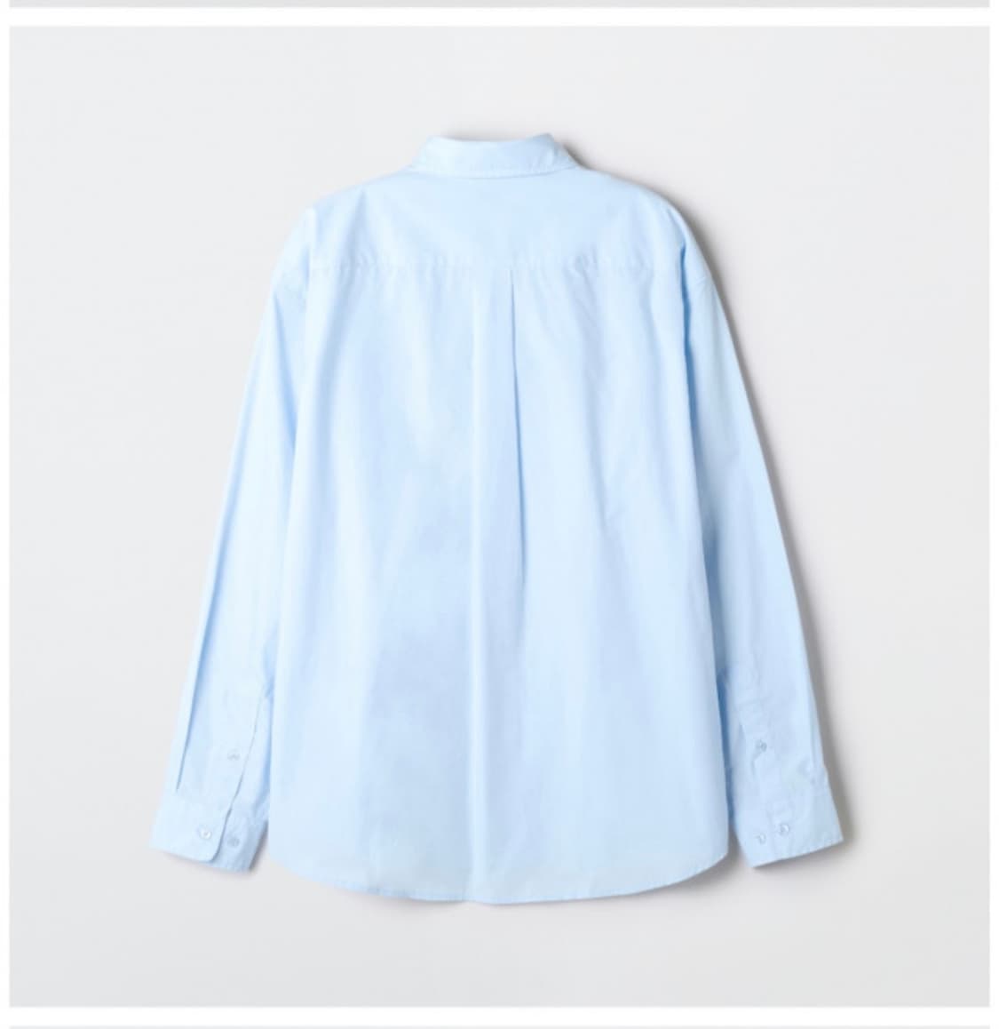 [새상품] 스파오 파인코튼 릴렉스핏 셔츠 라이트블루 상품이미지2