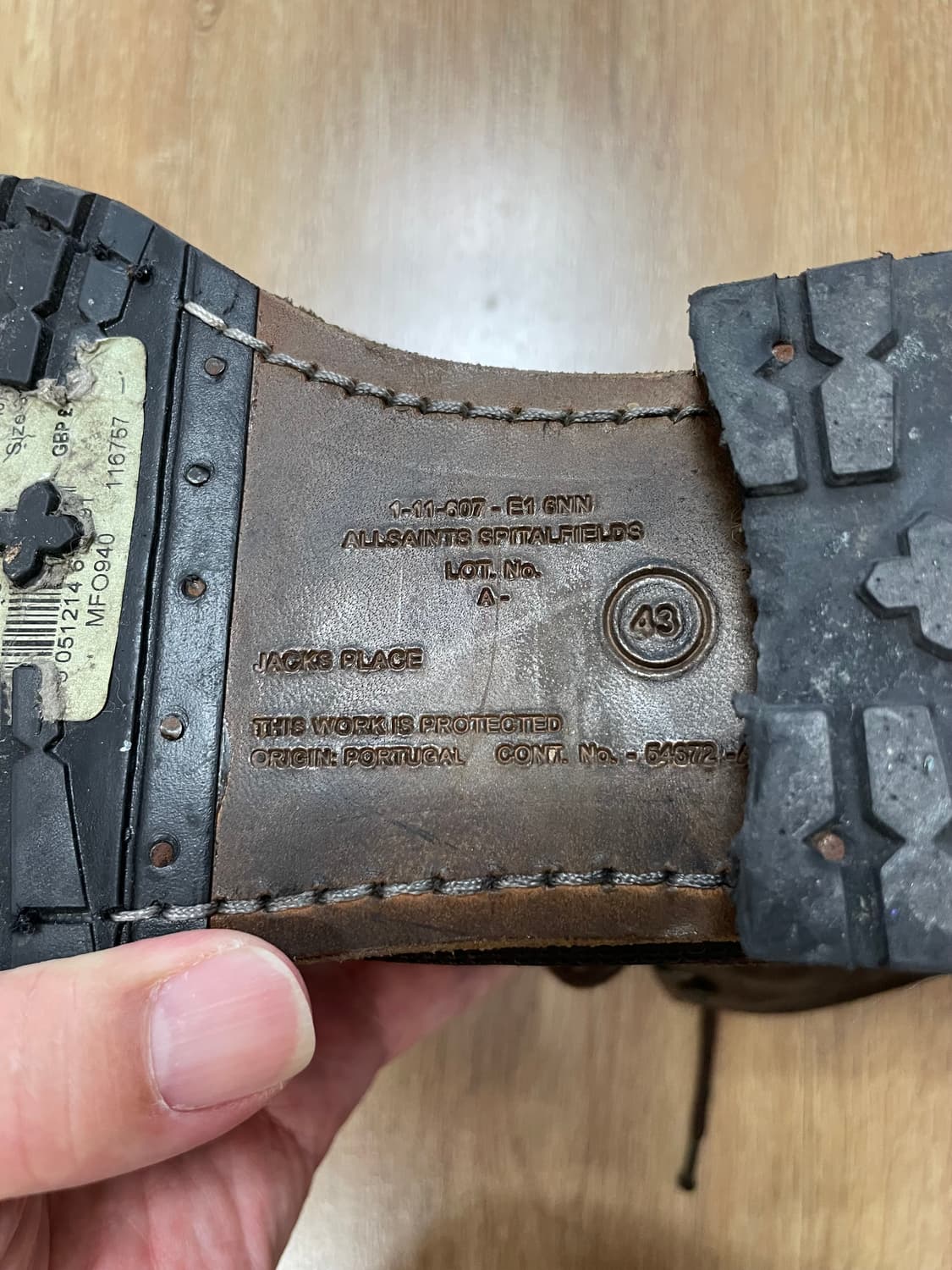 택포) 국내 유일 올세인츠 All Saints 빈티지 부츠 상품이미지5