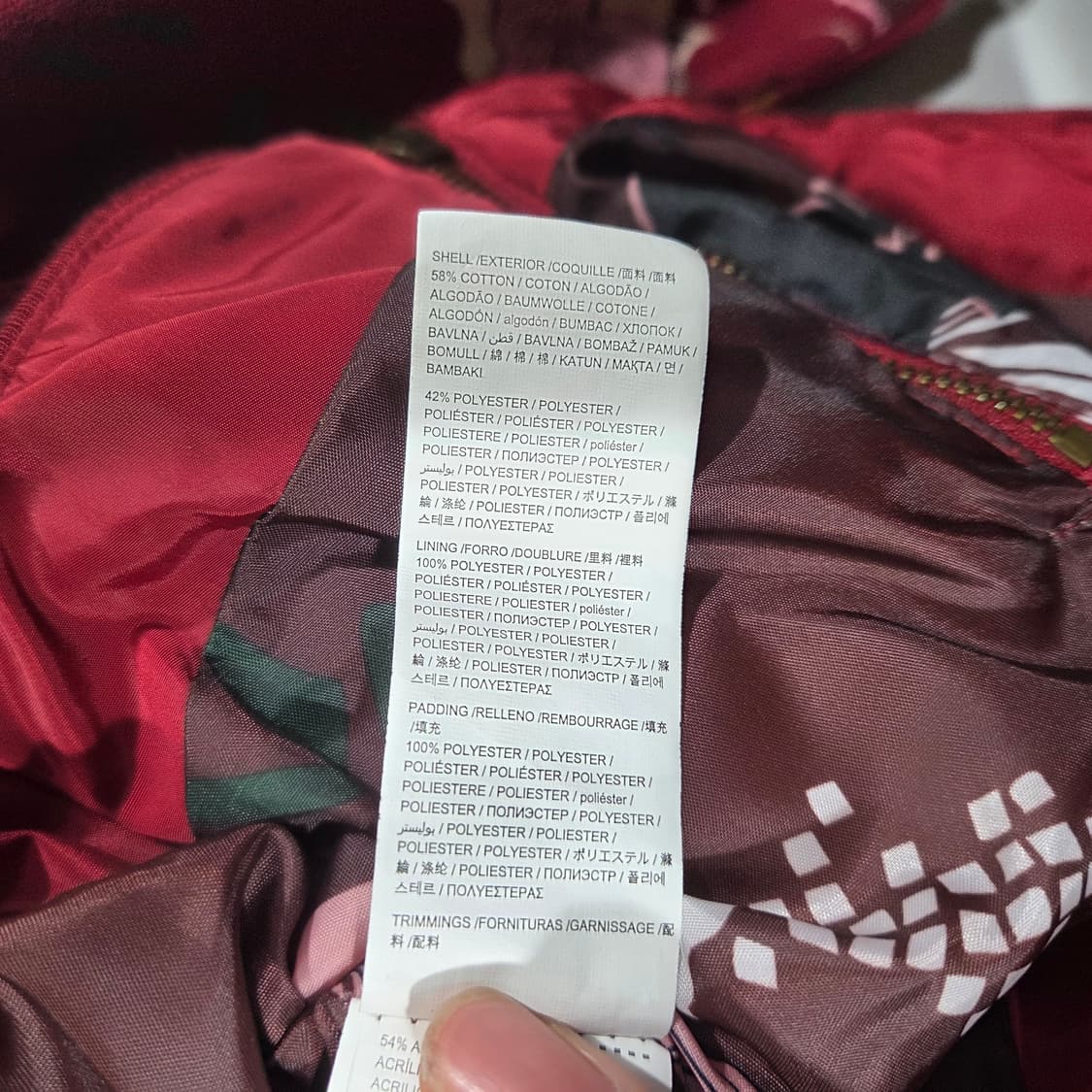 [Desigual] 데시구알 오리엔탈 플라워 베스트 점퍼 상품이미지5