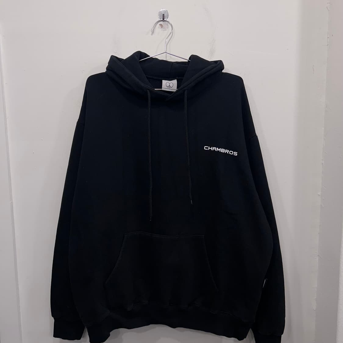 챔브로스 백프린팅 오버핏 기모 후드티 상품이미지2