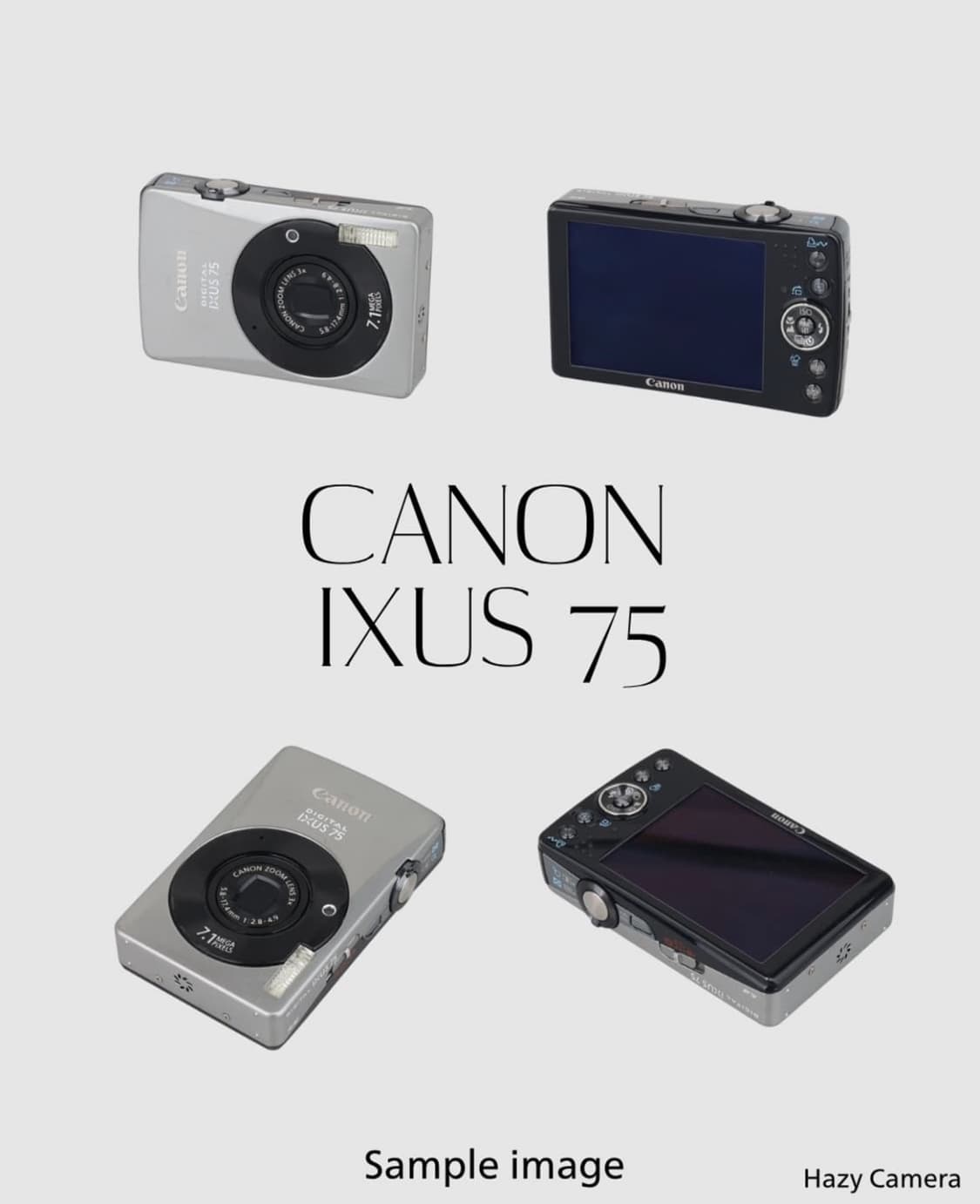 캐논 익서스 75 CANON IXUS 75 빈티지 디지털카메라 디카 상품이미지2