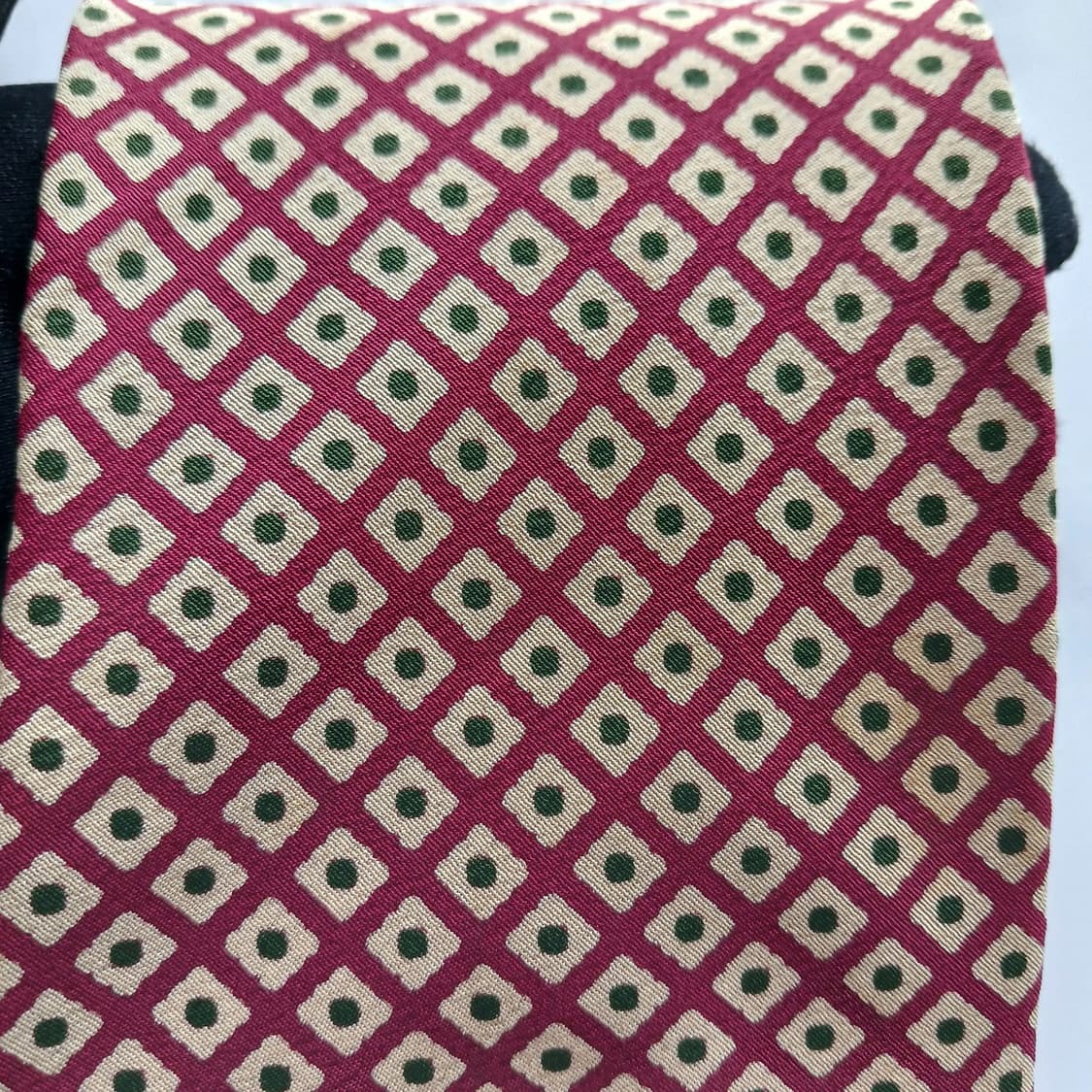 조르지오 아르마니 실크 기하 패턴 넥타이 10.1cm B등급 A18727 상품이미지7