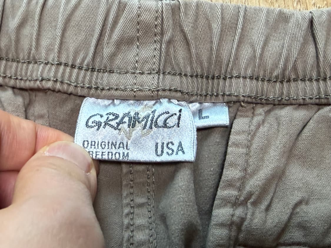 그라미치 카키 브라운 면바지 조거 팬츠 USA L 상품이미지3