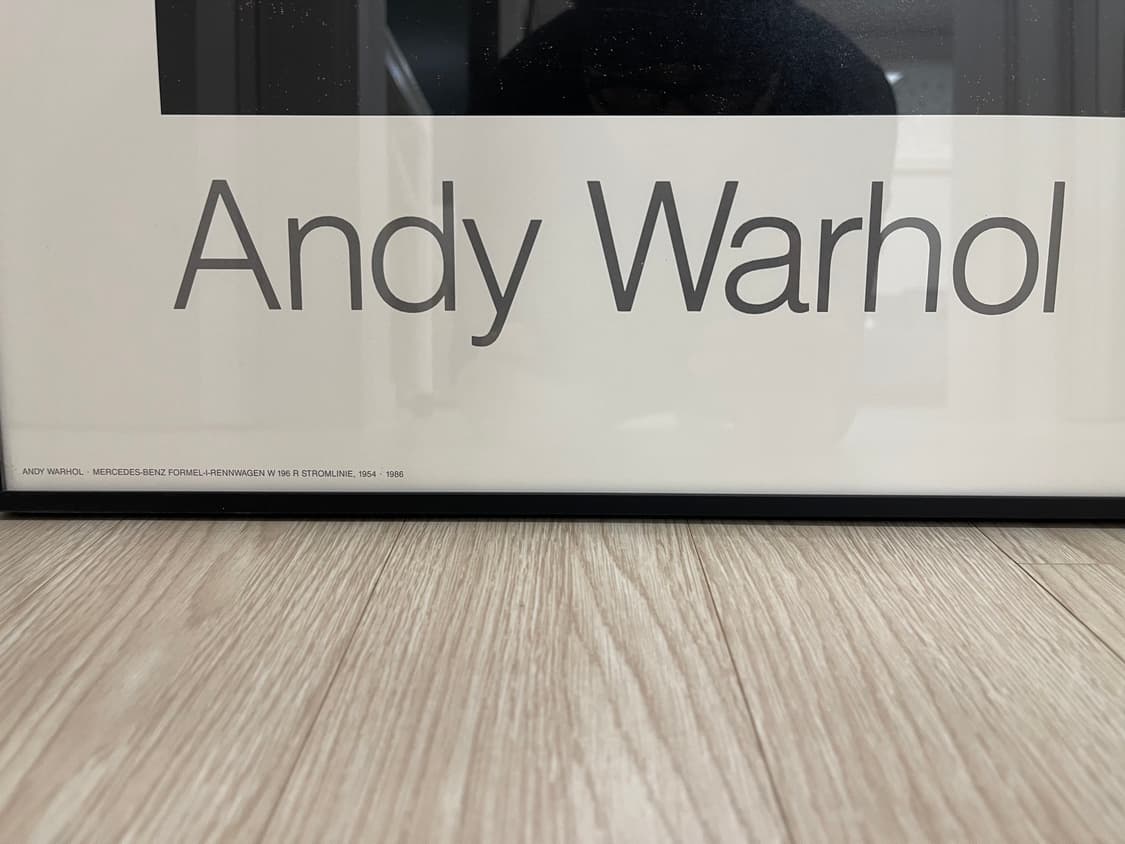 메르세데스 벤츠 x 앤디워홀 아트 포스터 AD1986 W 196 R 상품이미지2