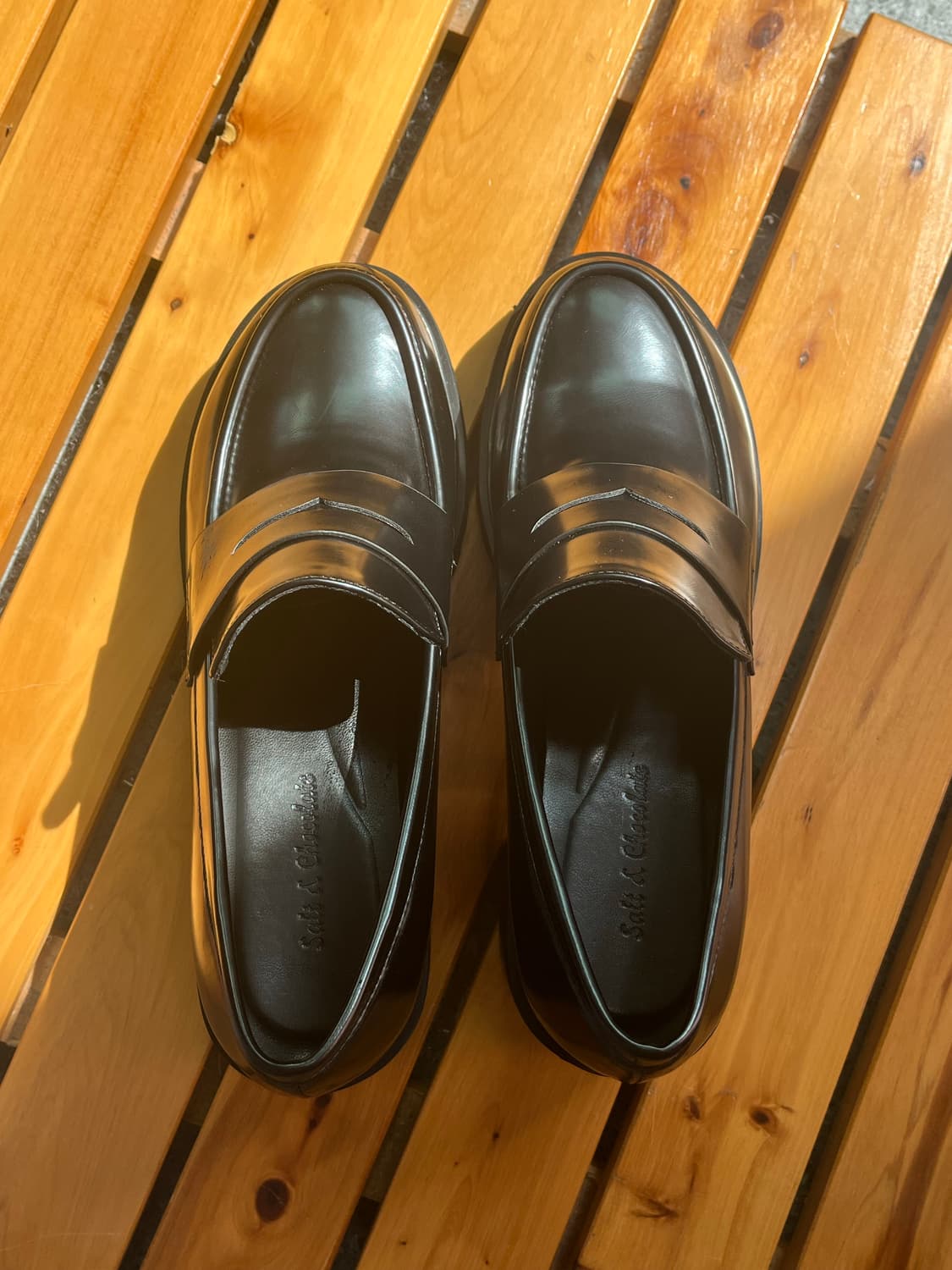 솔트앤 초콜릿 라운드 토 청키힐 펌프스 245 /한지민 엔믹스 규진 착용 상품이미지2